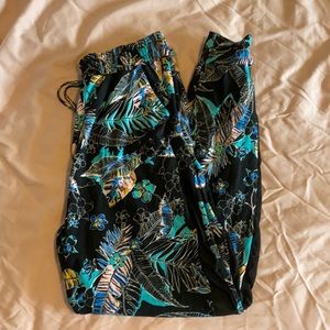 Floral print joggers